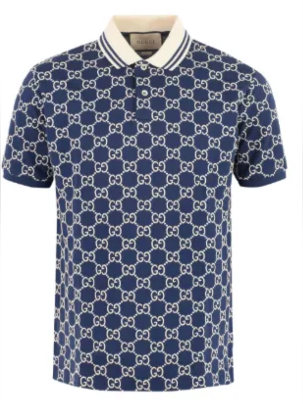 Gucci GG Supreme pique polo shirt size small